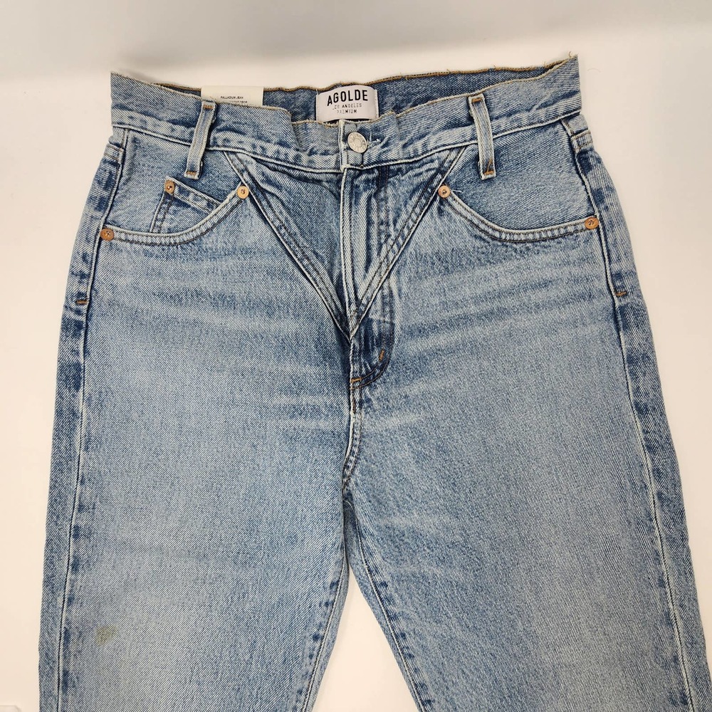Agolde NWT Palladium High Rise Straight Crop Jeans Size 28